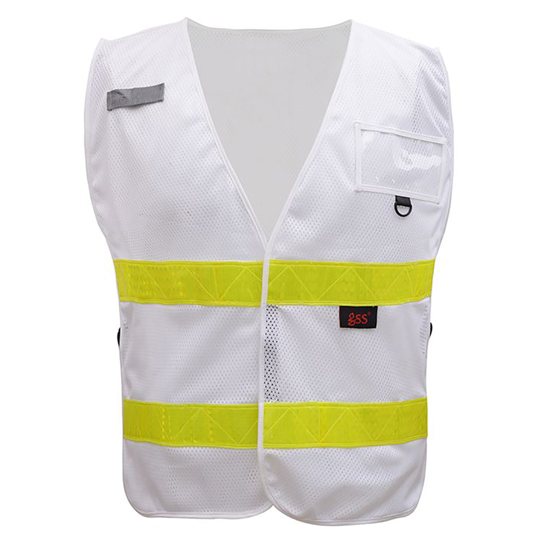 Lime Safety Vests - GSS Safety - Adjustable Mesh Design