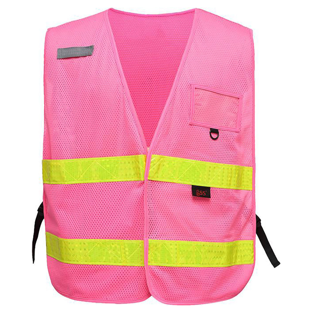Lime Safety Vests - GSS Safety - Adjustable Mesh Design