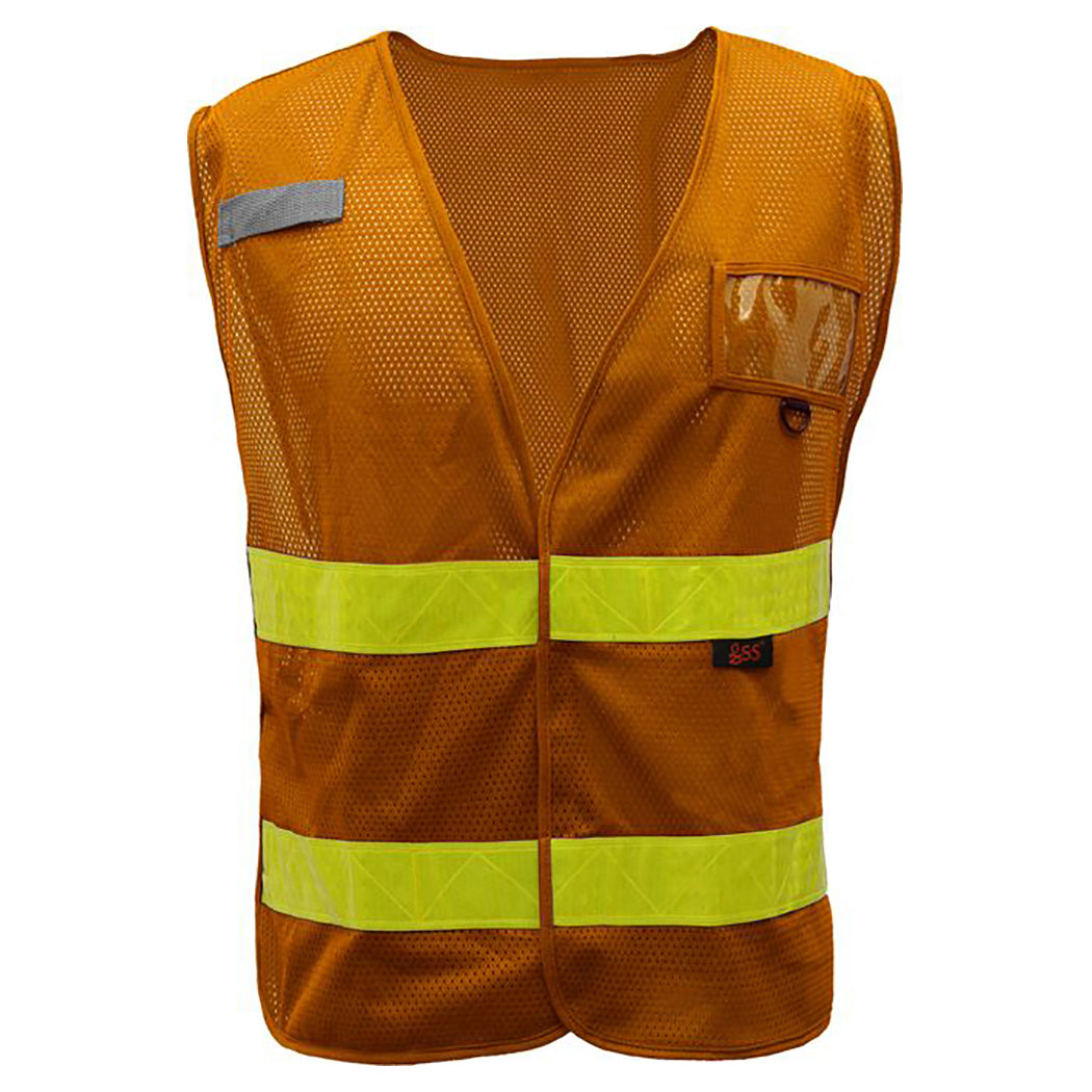 Lime Safety Vests - GSS Safety - Adjustable Mesh Design