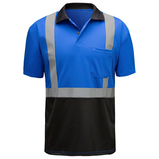Blue Safety Shirts - GSS Safety - Breathable Polo
