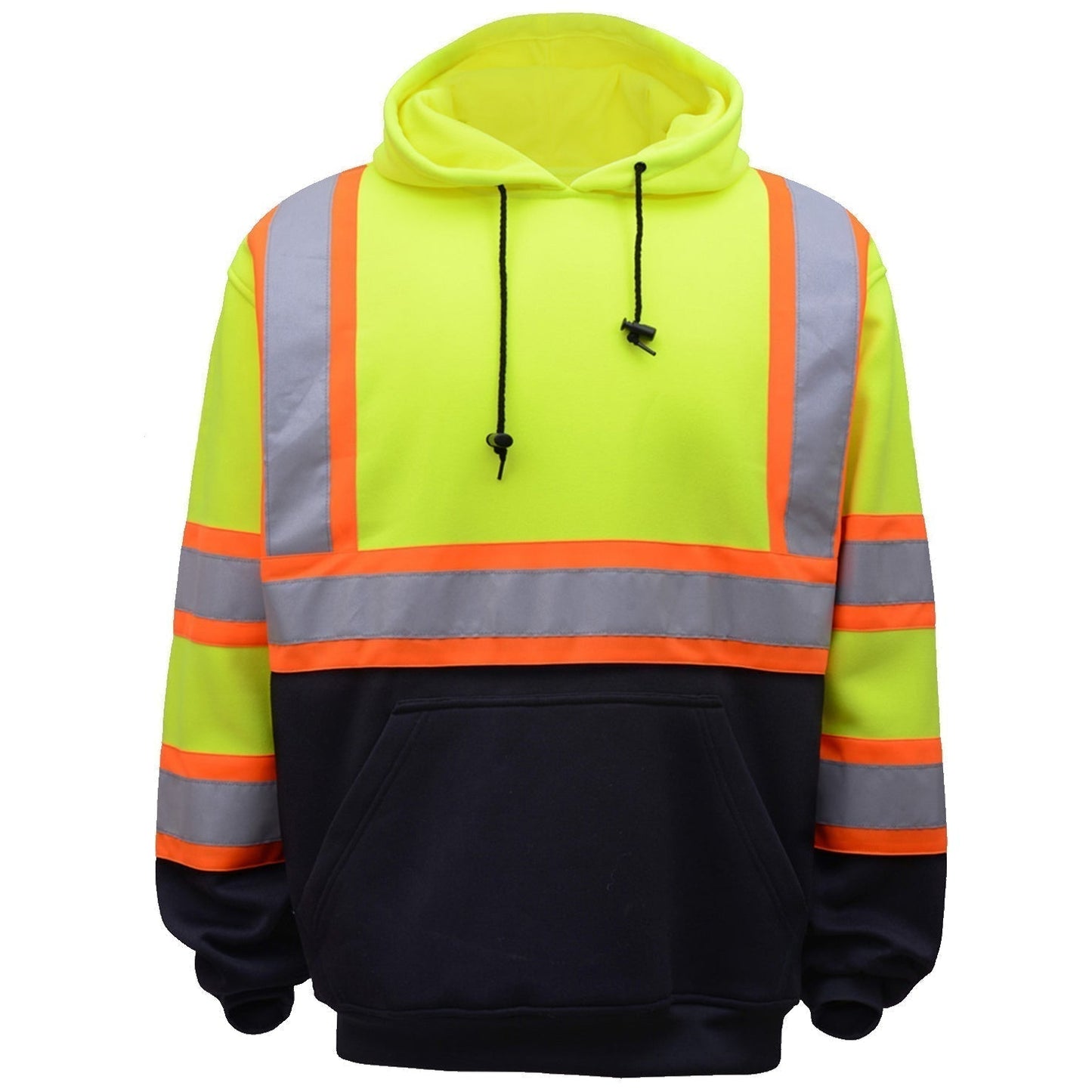 Yellow/Lime Safety Sweatshirt - GSS Safety - Reflective Fleece