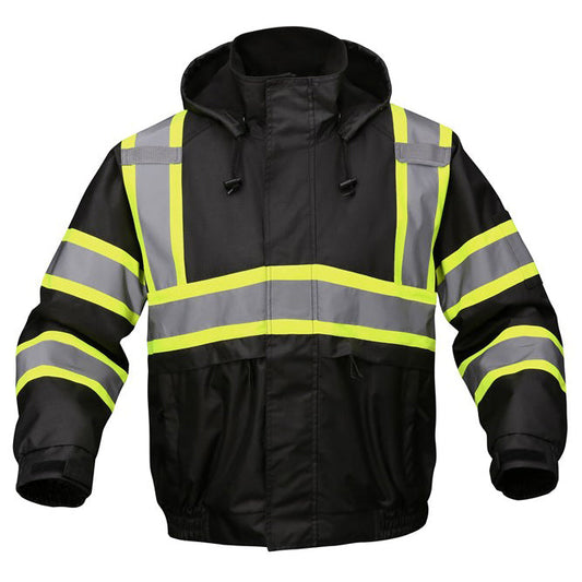Yellow/Lime Safety Jacket - GSS Safety - Waterproof Design