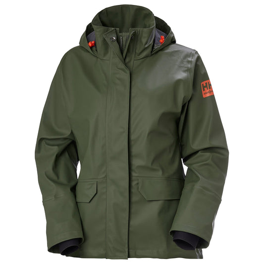 Army Green Rain Jacket - Helly Hansen - Waterproof Design