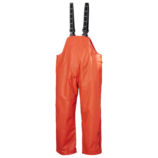 Dark Orange Bib Pants - Helly Hansen - Waterproof Fabric