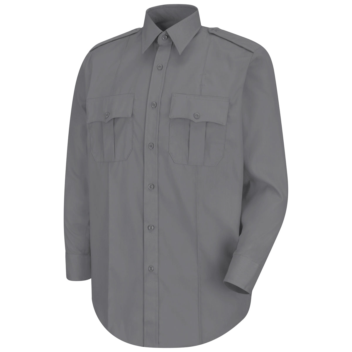 Dark Navy Button Up Shirt - Horace Small - Stretch Poplin
