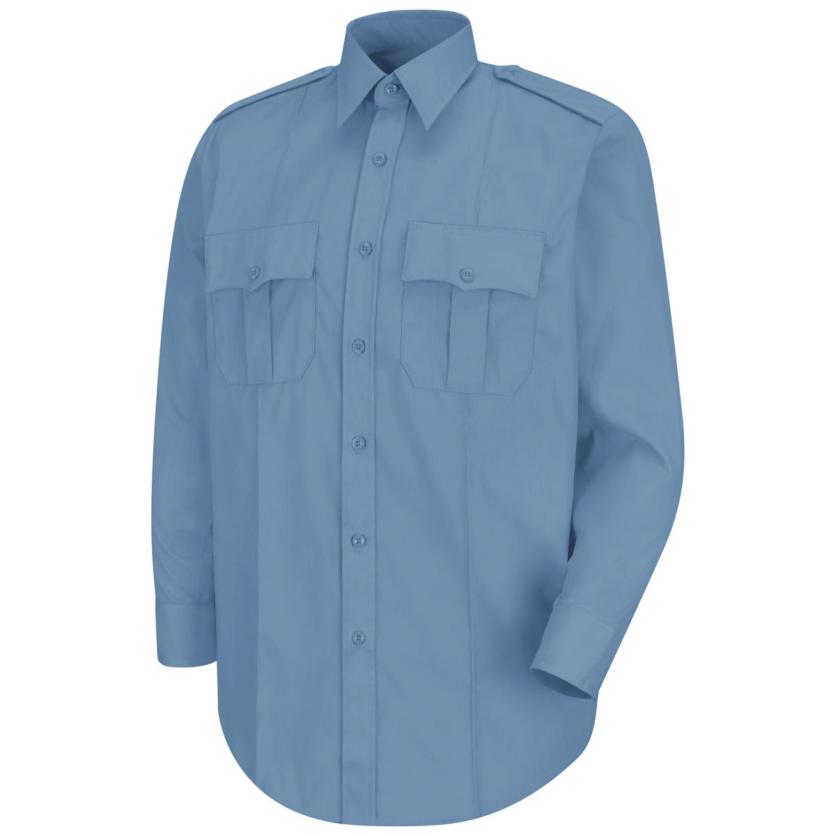 Dark Navy Button Up Shirt - Horace Small - Stretch Poplin