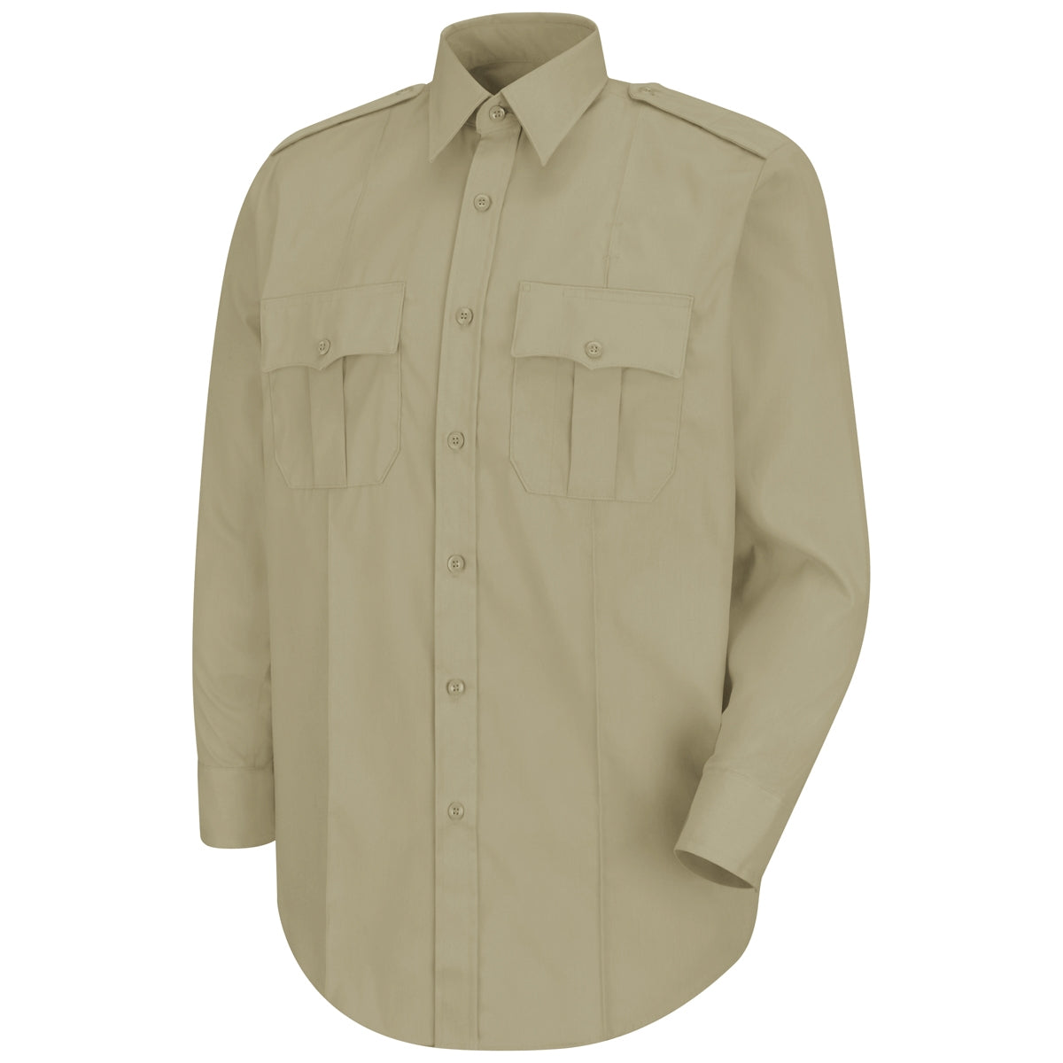 Dark Navy Button Up Shirt - Horace Small - Stretch Poplin