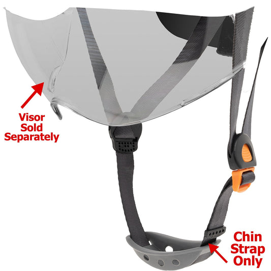 Gray Chin Straps - Fibre Metal - Reliable Fit