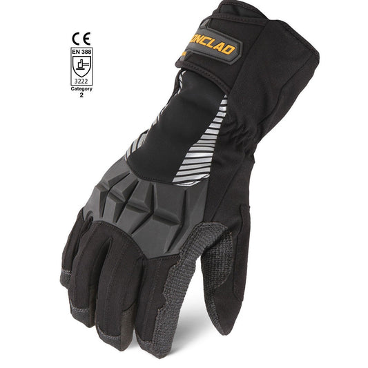 Black Performance Gloves - Ironclad - Waterproof Design