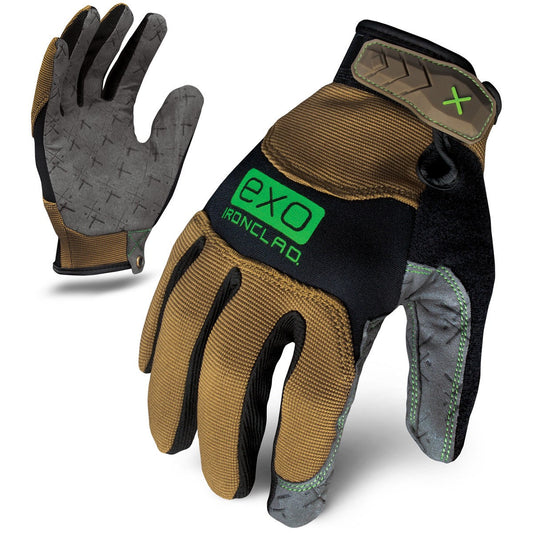 Brown Performance Gloves - Ironclad - Impact Resistant