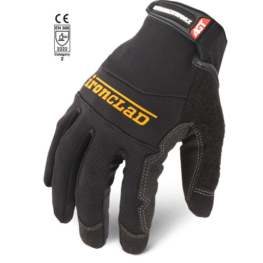 Black/Gray Performance Gloves - Ironclad - Durable Design