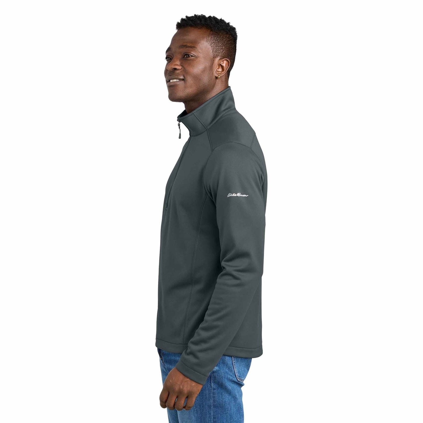 Black Sweatshirts - Eddie Bauer - Smooth Fleece Mid Layer