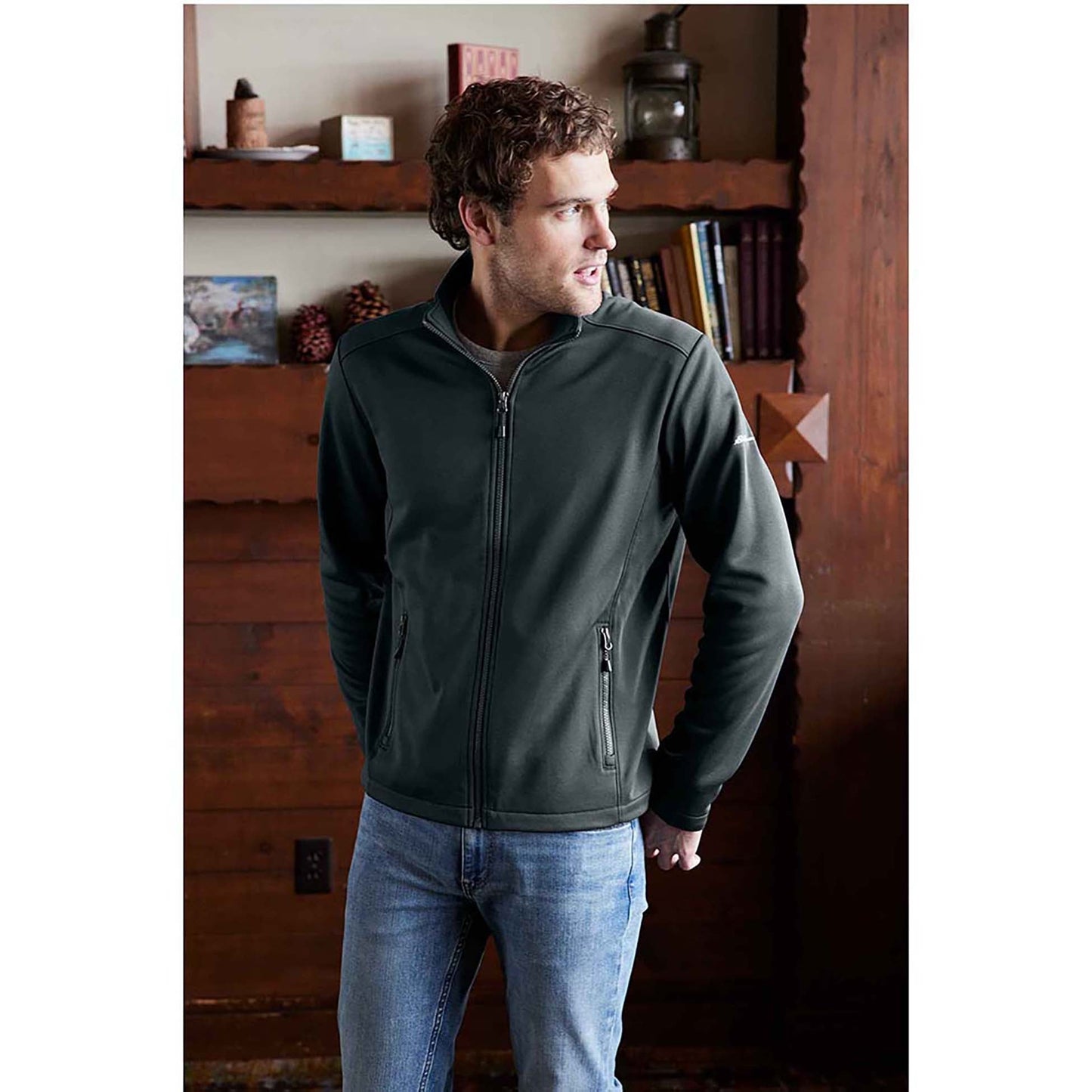Black Sweatshirts - Eddie Bauer - Warm Fleece Layer - Stylish Comfort