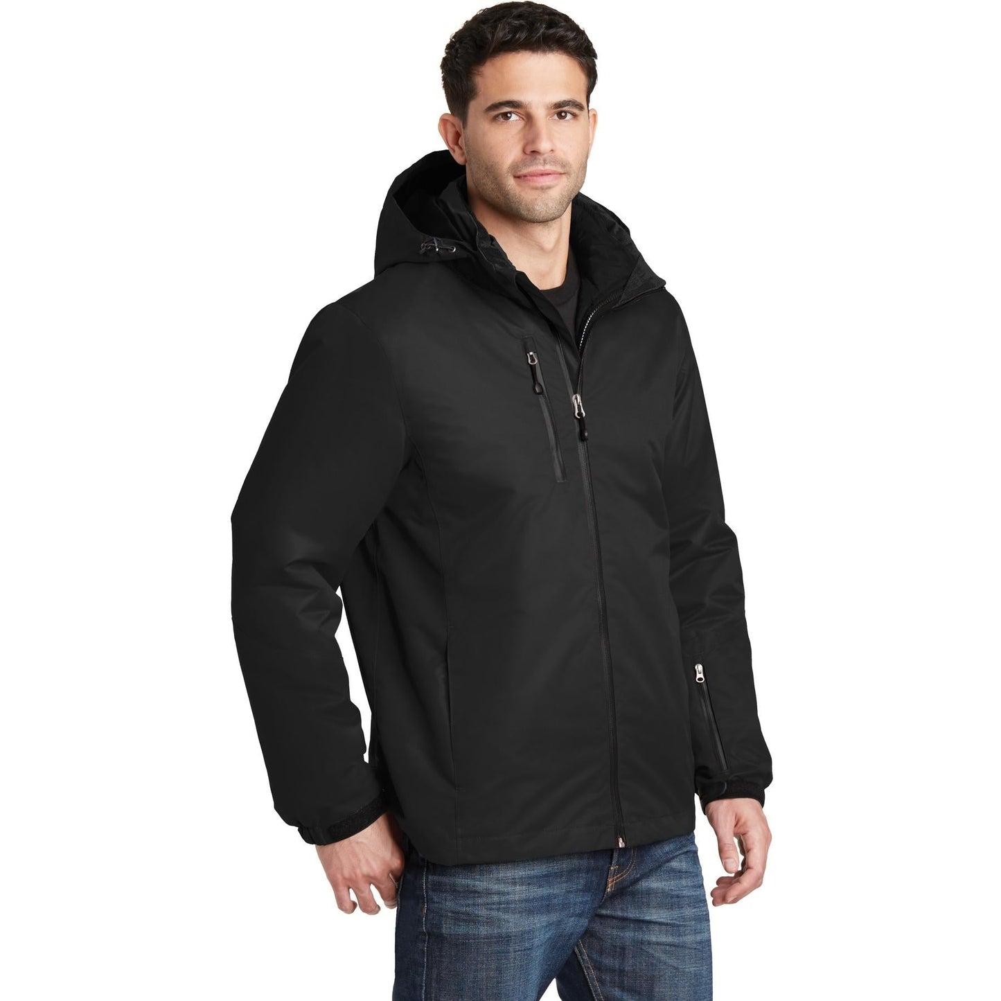 Black Waterproof Jacket - Port Authority - Versatile Outerwear