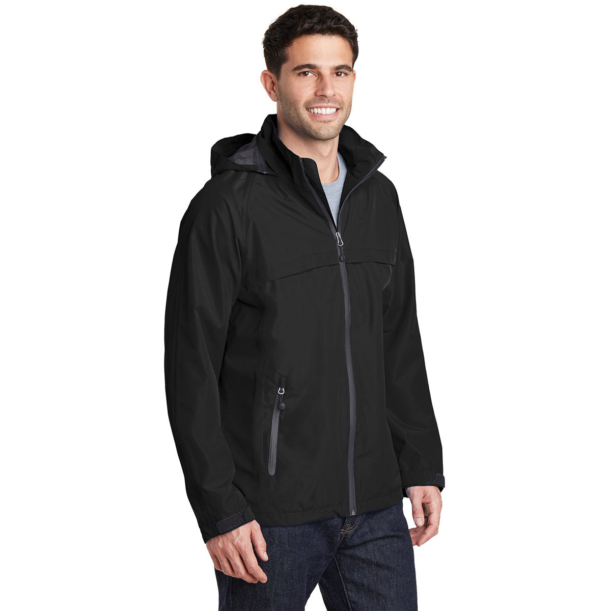 Black Waterproof Jacket - Port Authority - Seam-Sealed Design