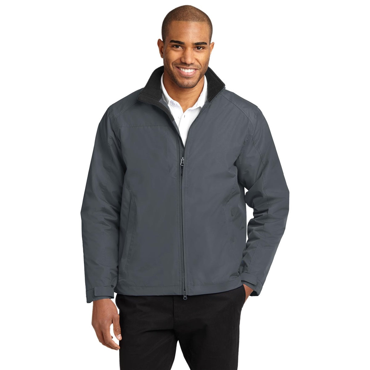Steel Grey/True Black Jacket - Port Authority - Durable