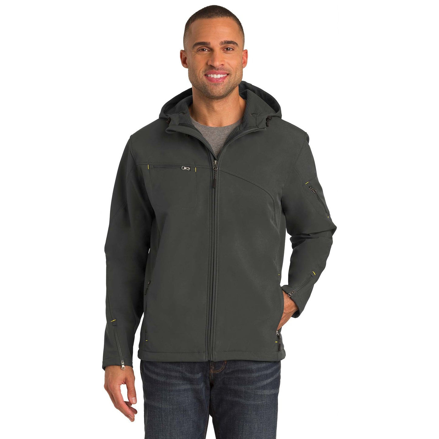 Black/Engine Red Jacket - Port Authority - Soft Shell
