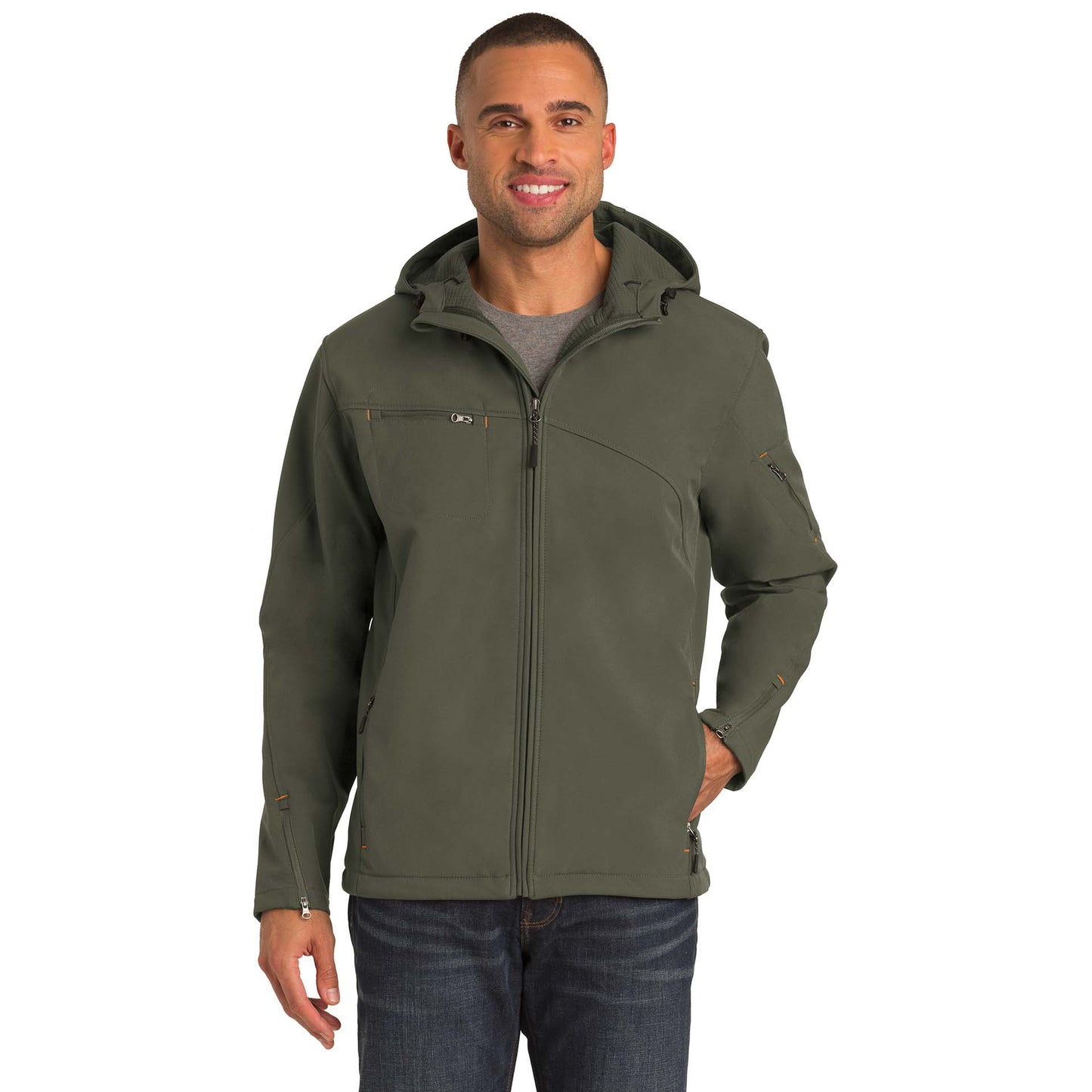 Black/Engine Red Jacket - Port Authority - Soft Shell