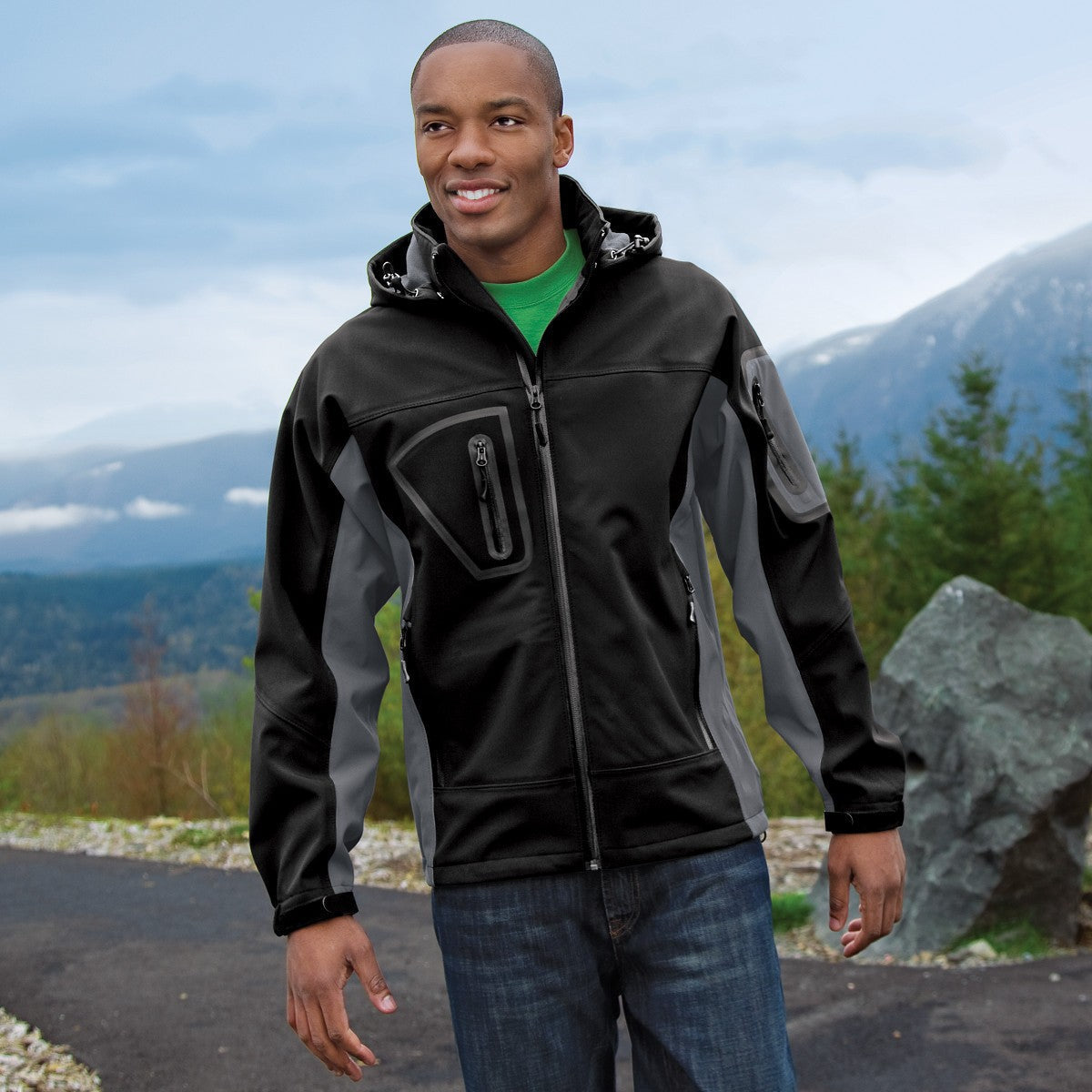 Black/Graphite Jacket - Port Authority - Waterproof Soft Shell