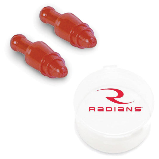 Orange Ear Plugs - Radians - Reusable Soft Foam