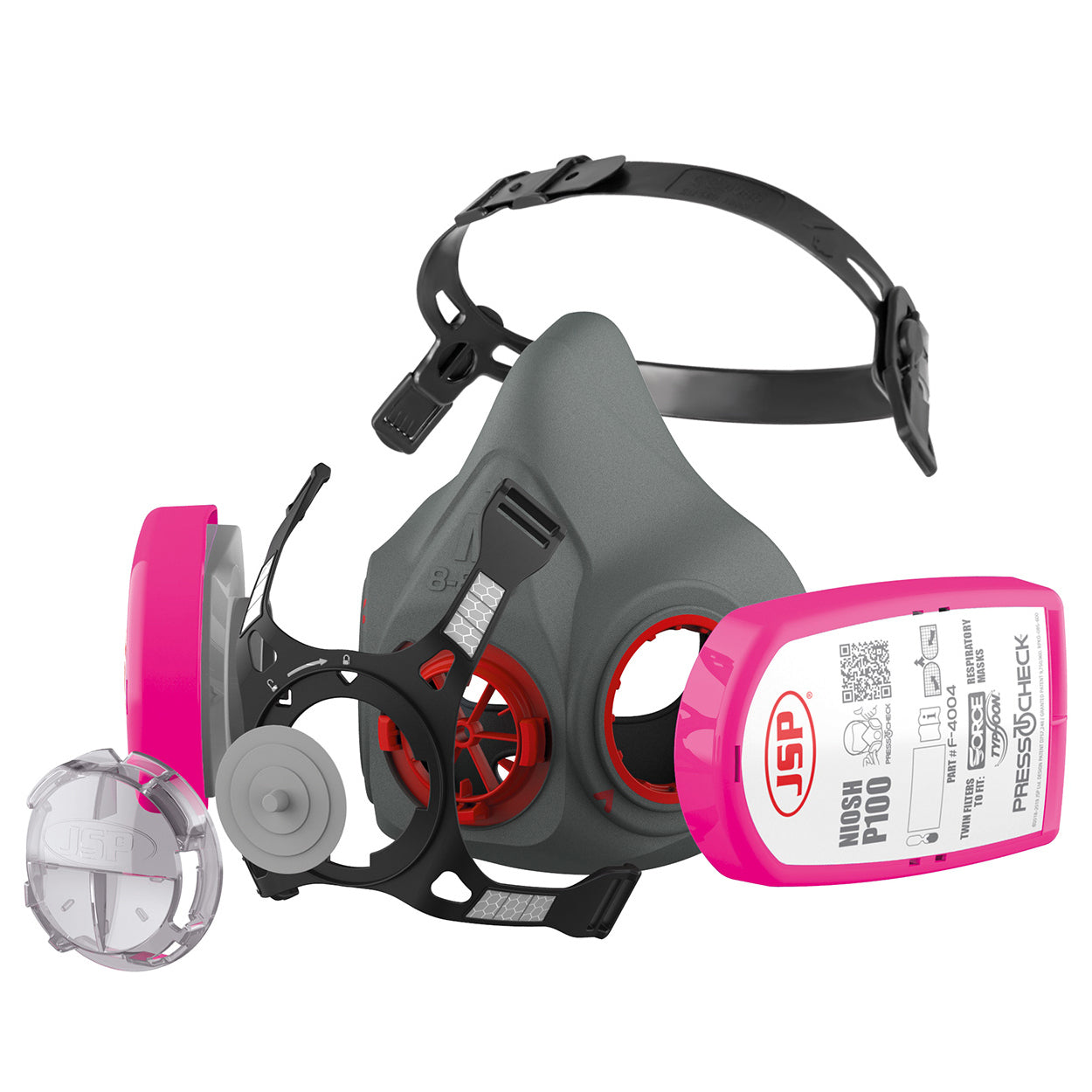 Gray Respirators - JSP - Comfortable Half-Mask - High Quality