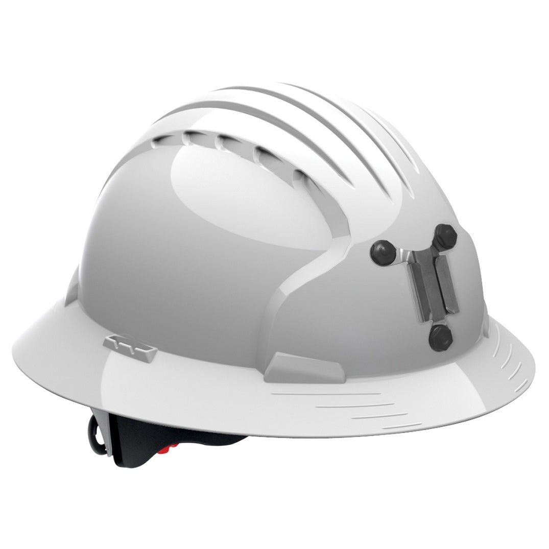 White Hard Hats - JSP - Full Brim Comfort Design