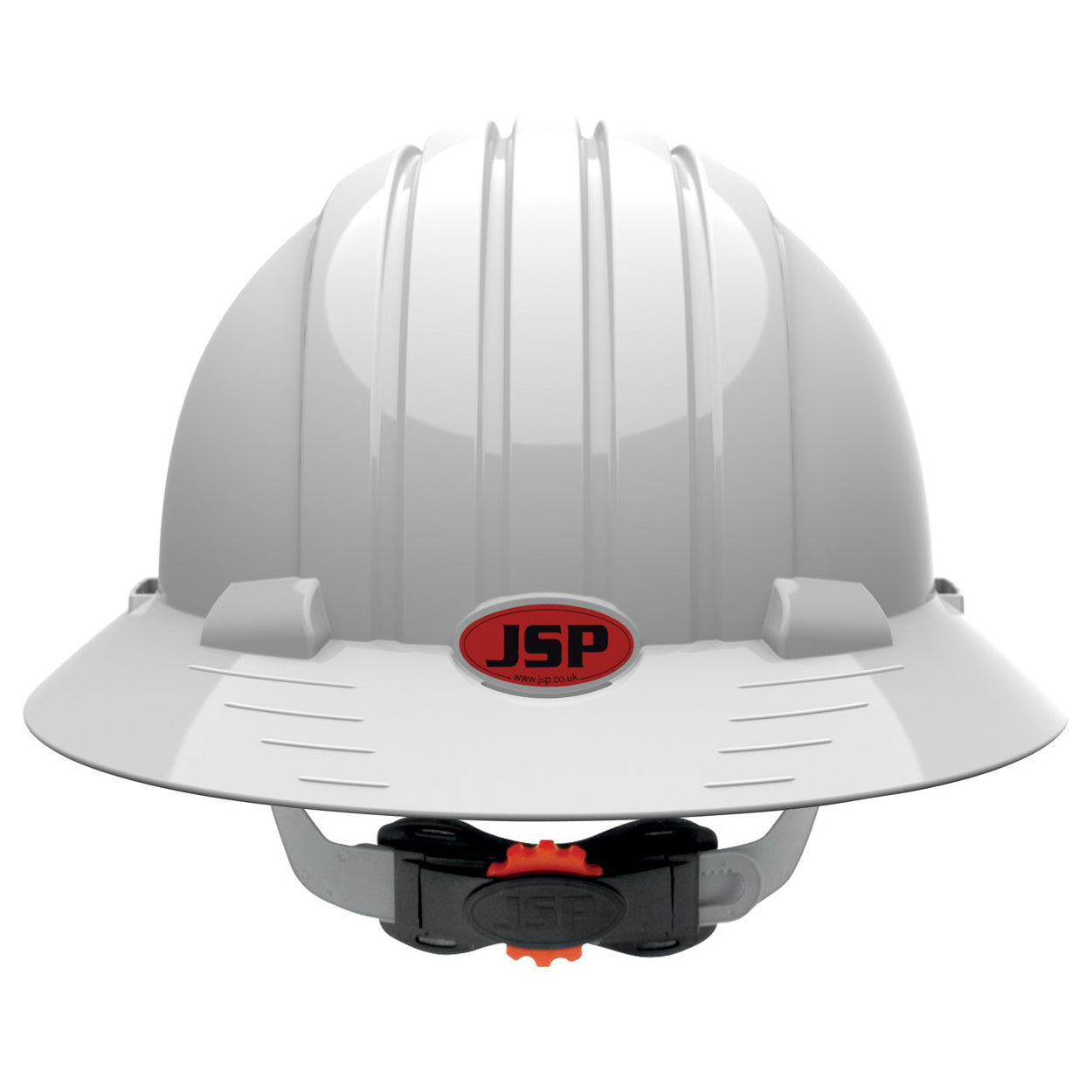 White Hard Hats - JSP - Deluxe Vented Brim Safety