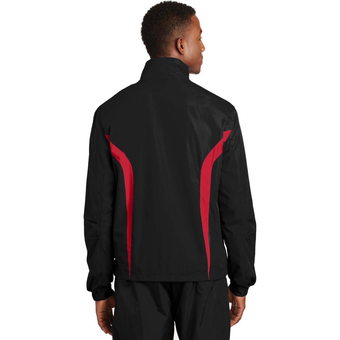Black/White Jacket - Sport-Tek - Breathable Design - Lightweight