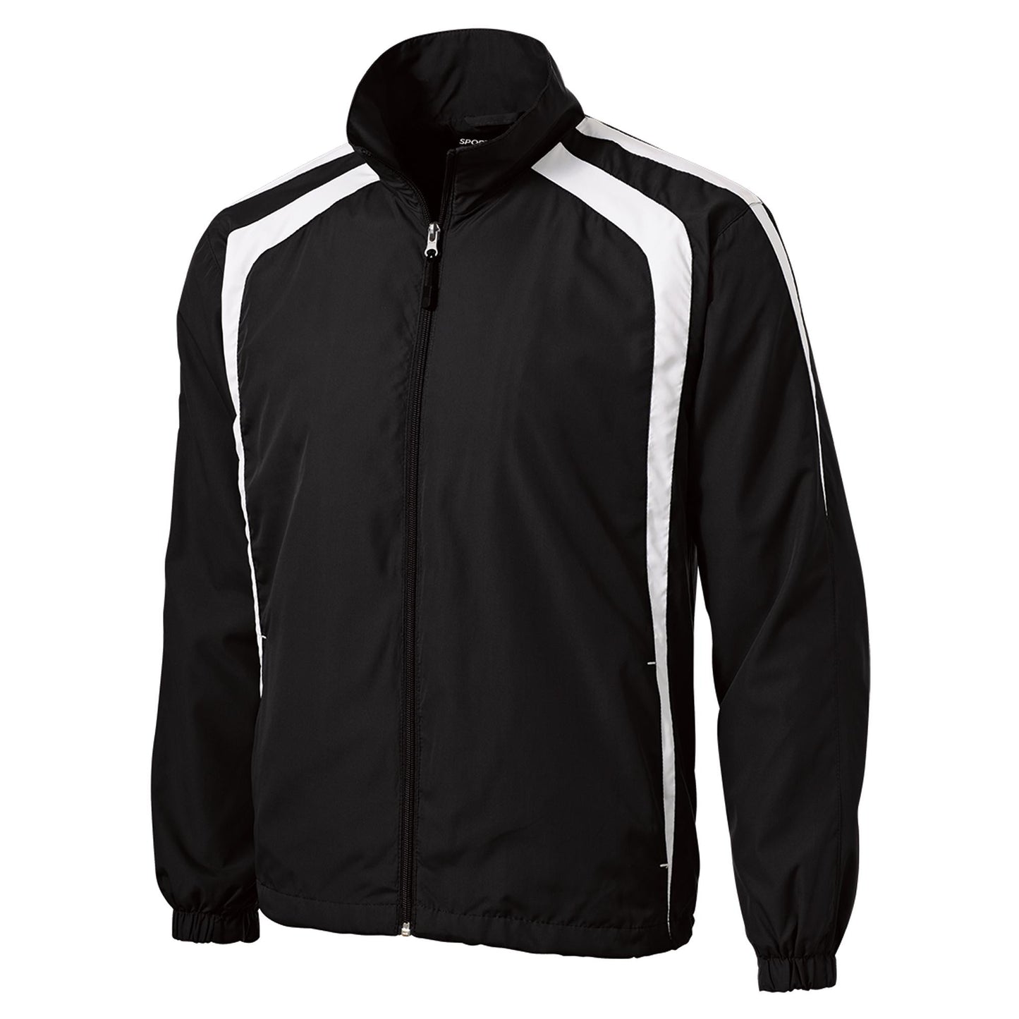 Black/White Jacket - Sport-Tek - Breathable Design - Lightweight