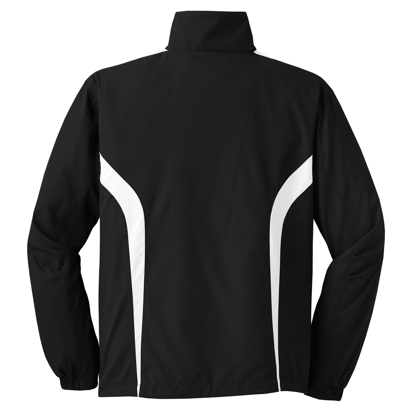 Black/White Jacket - Sport-Tek - Breathable Design - Lightweight