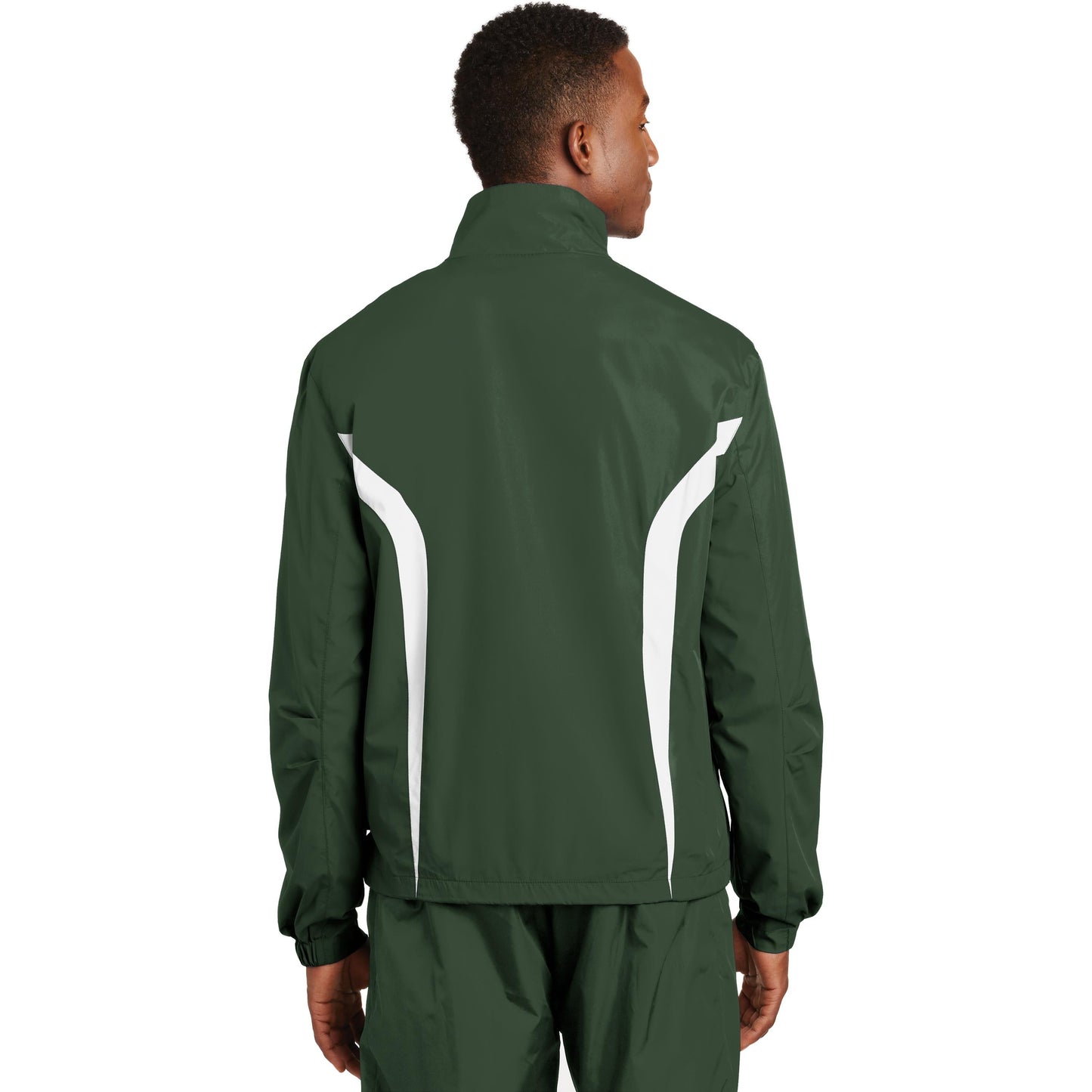 Black/White Jacket - Sport-Tek - Breathable Design - Lightweight