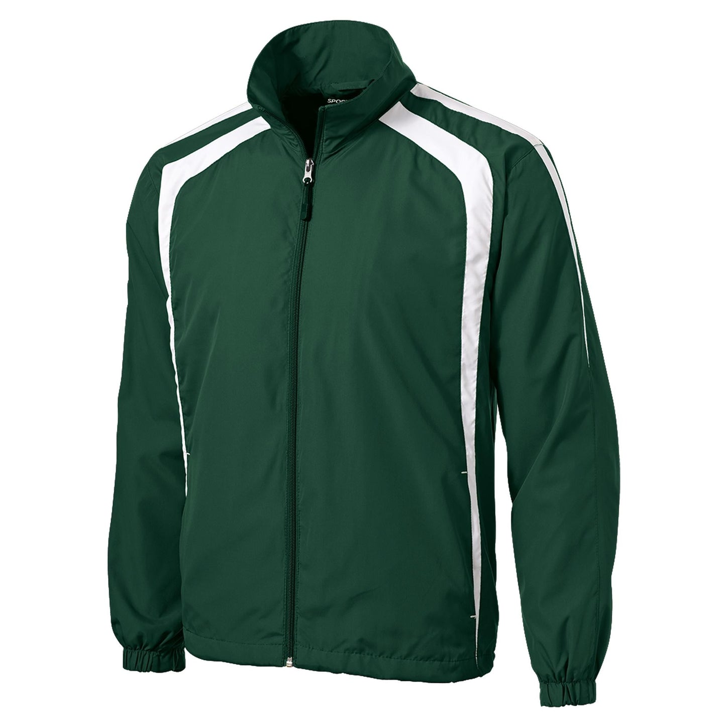 Black/White Jacket - Sport-Tek - Breathable Design - Lightweight