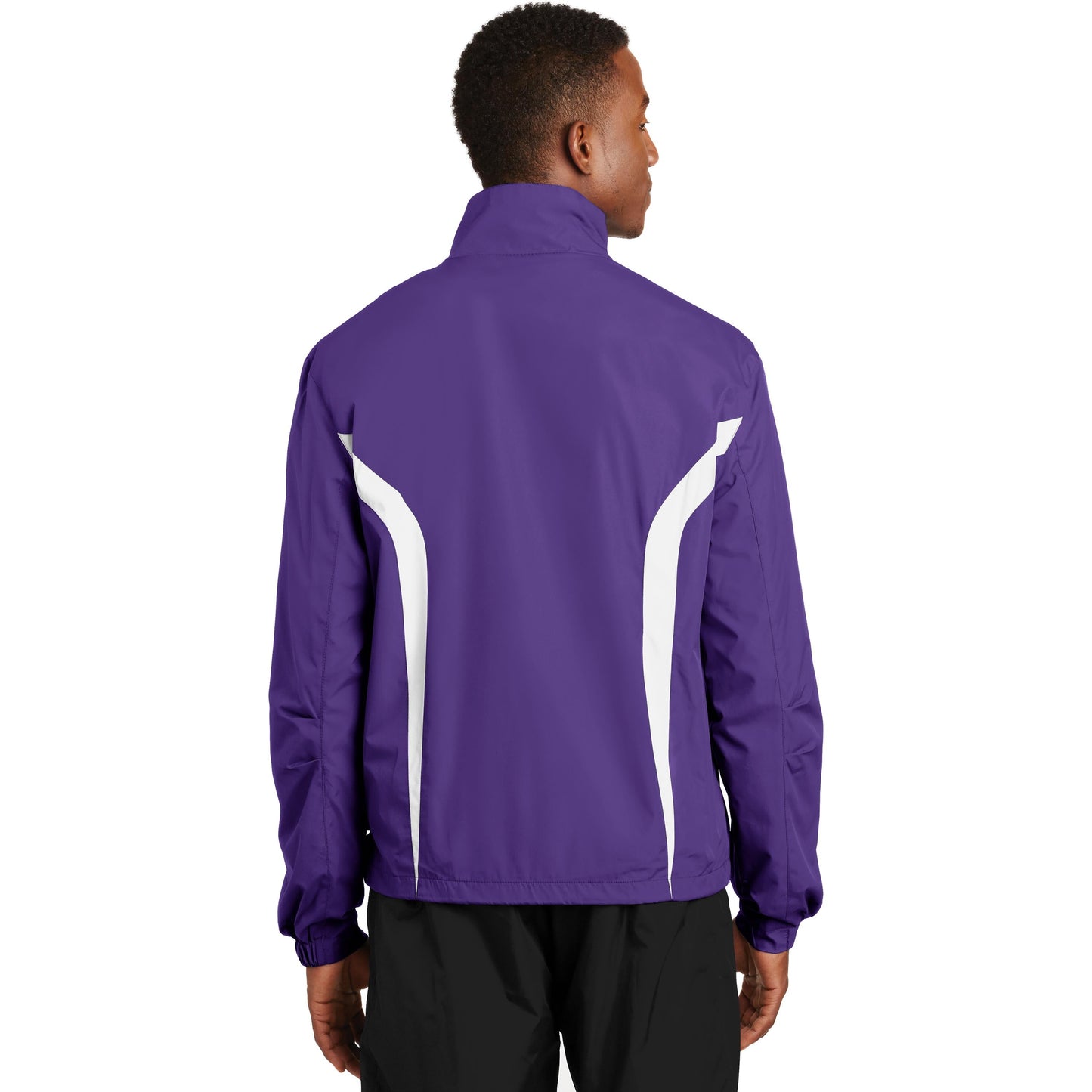Black/White Jacket - Sport-Tek - Breathable Design - Lightweight