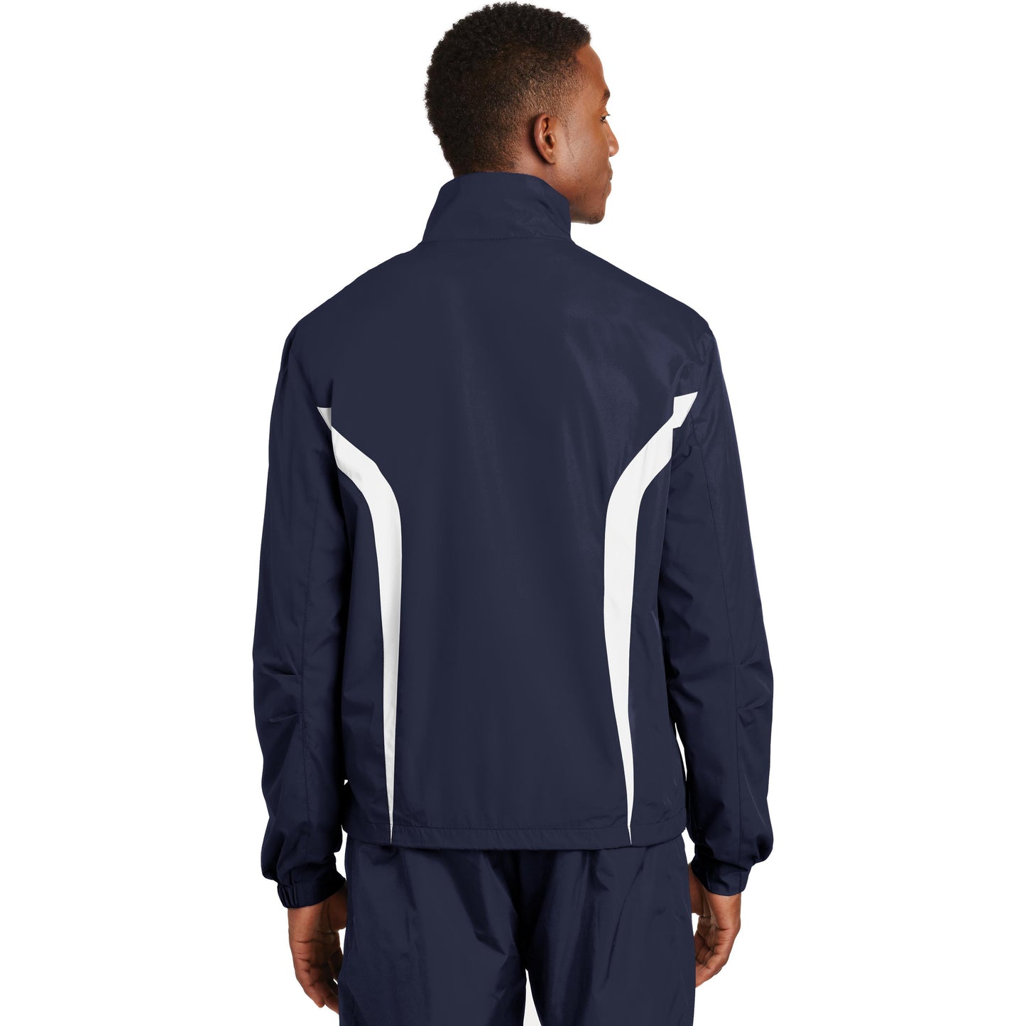 Black/White Jacket - Sport-Tek - Breathable Design - Lightweight