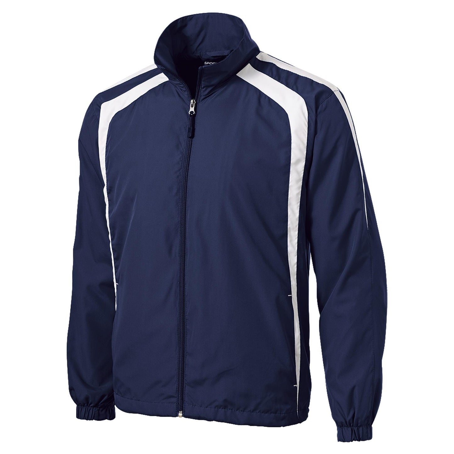 Black/White Jacket - Sport-Tek - Breathable Design - Lightweight
