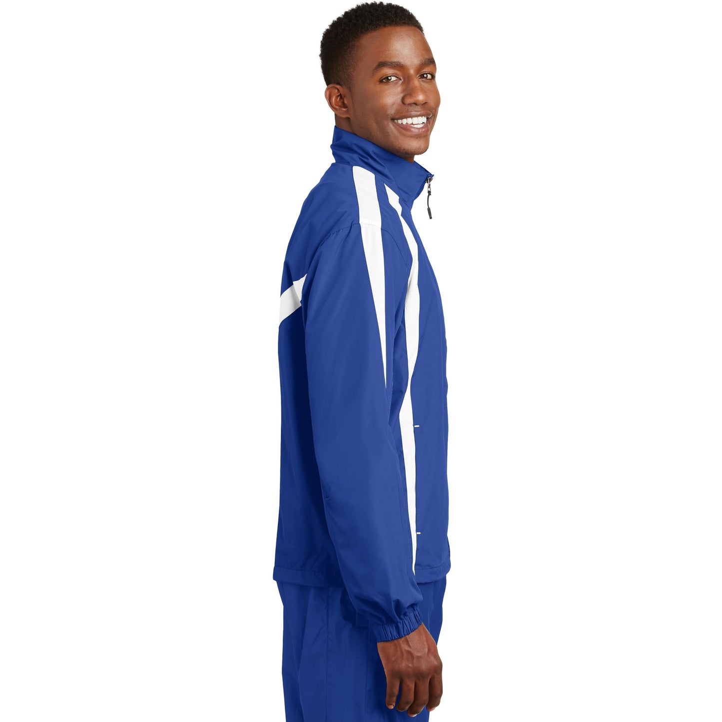 Black/White Jacket - Sport-Tek - Breathable Design - Lightweight