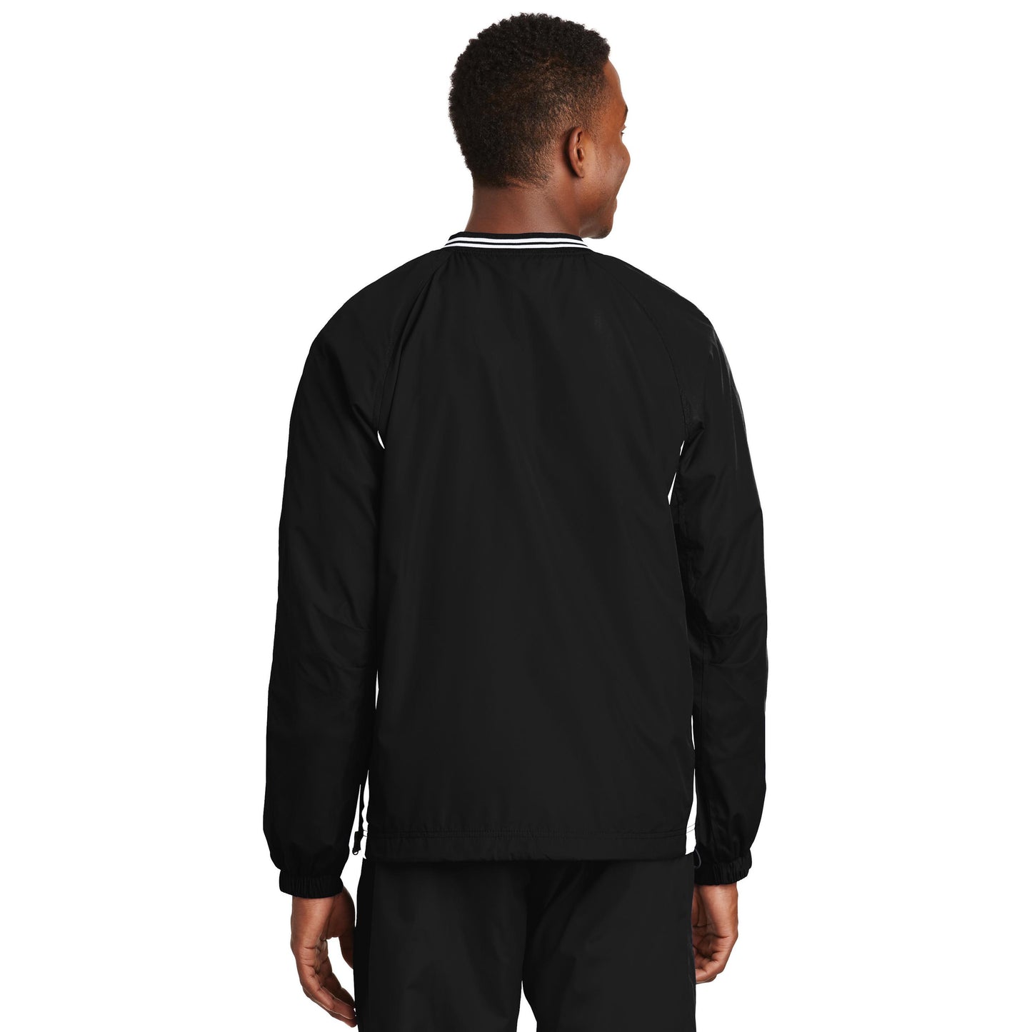Black/True Red Windbreaker - Sport-Tek - Comfortable Fit