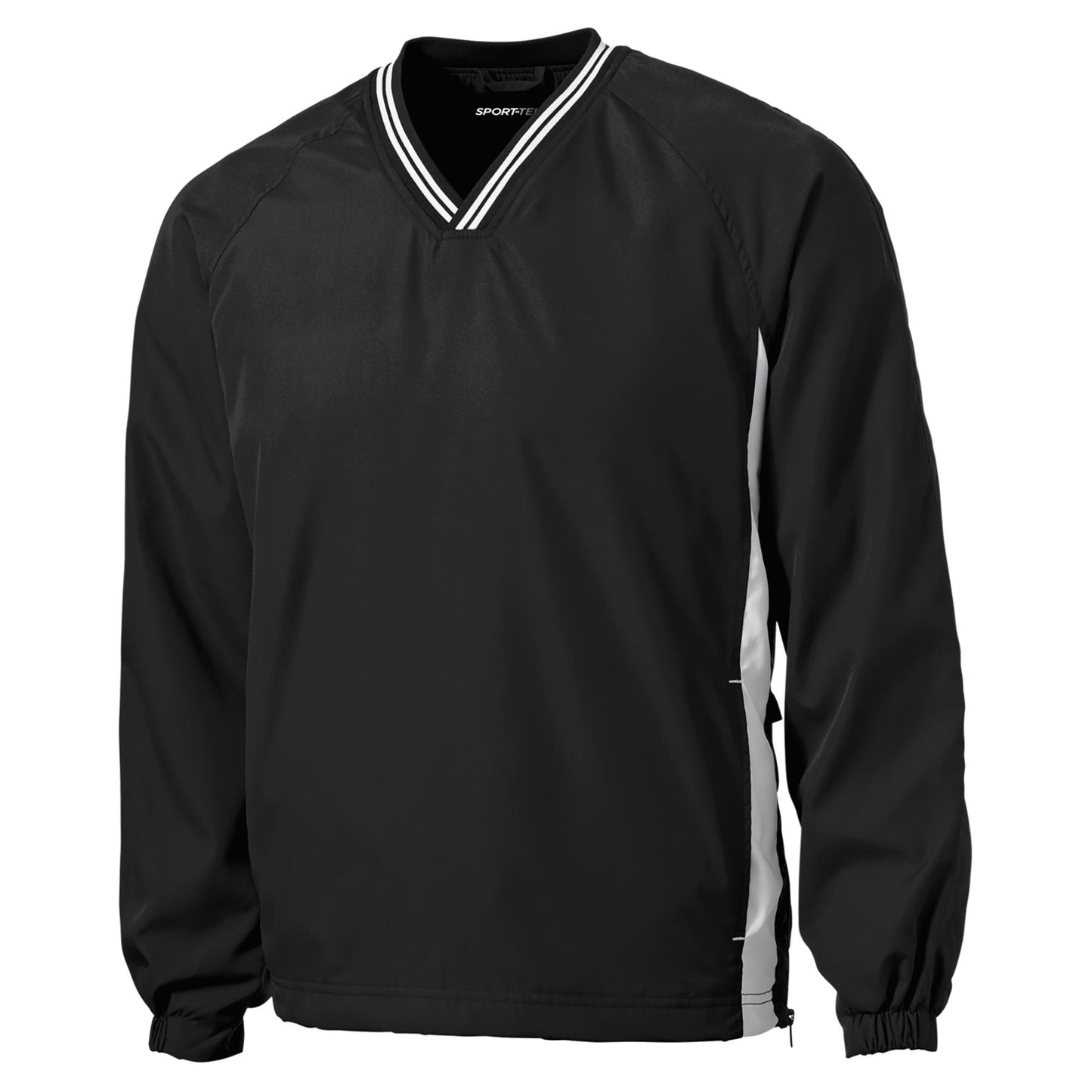 Black/True Red Windbreaker - Sport-Tek - Comfortable Fit