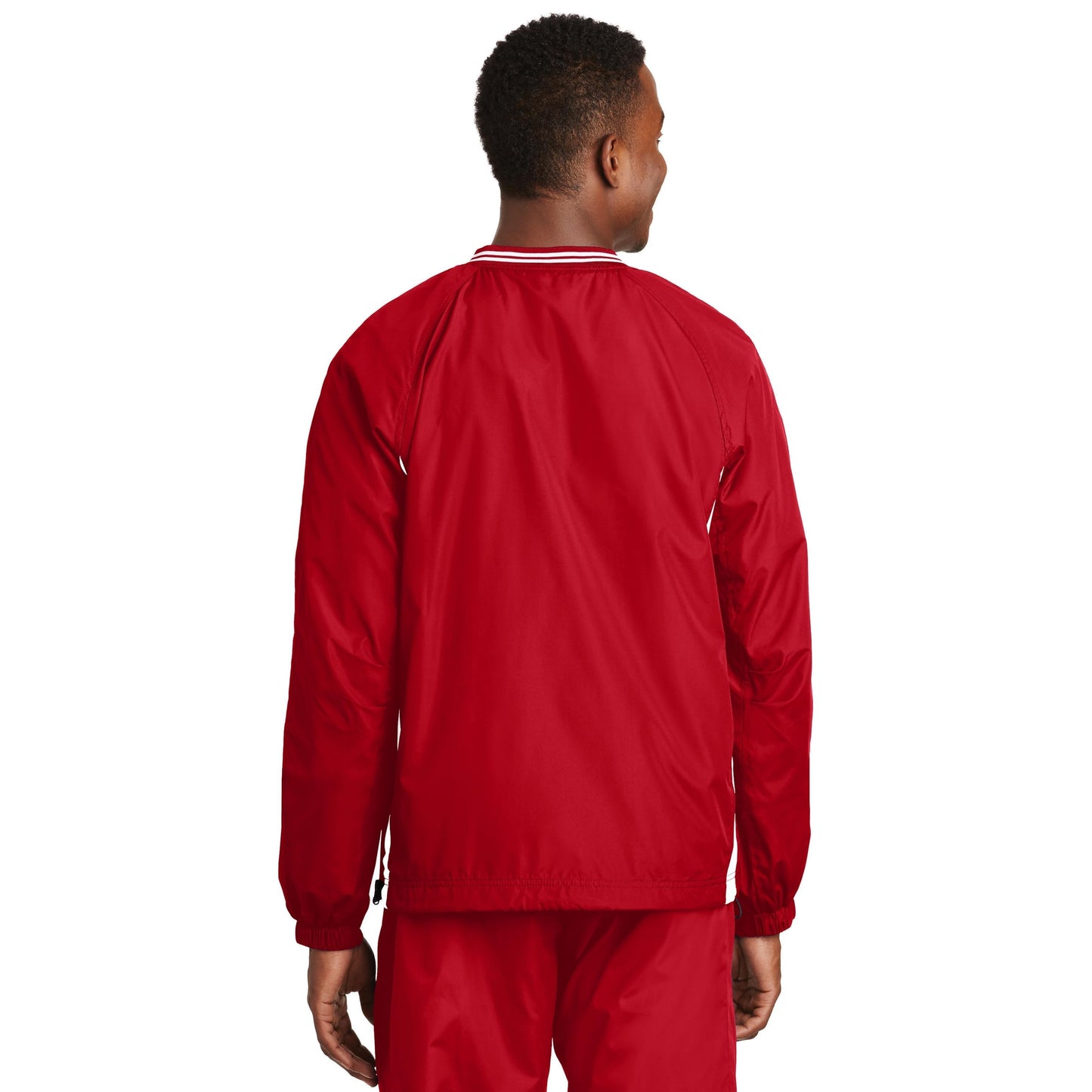 Black/True Red Windbreaker - Sport-Tek - Comfortable Fit