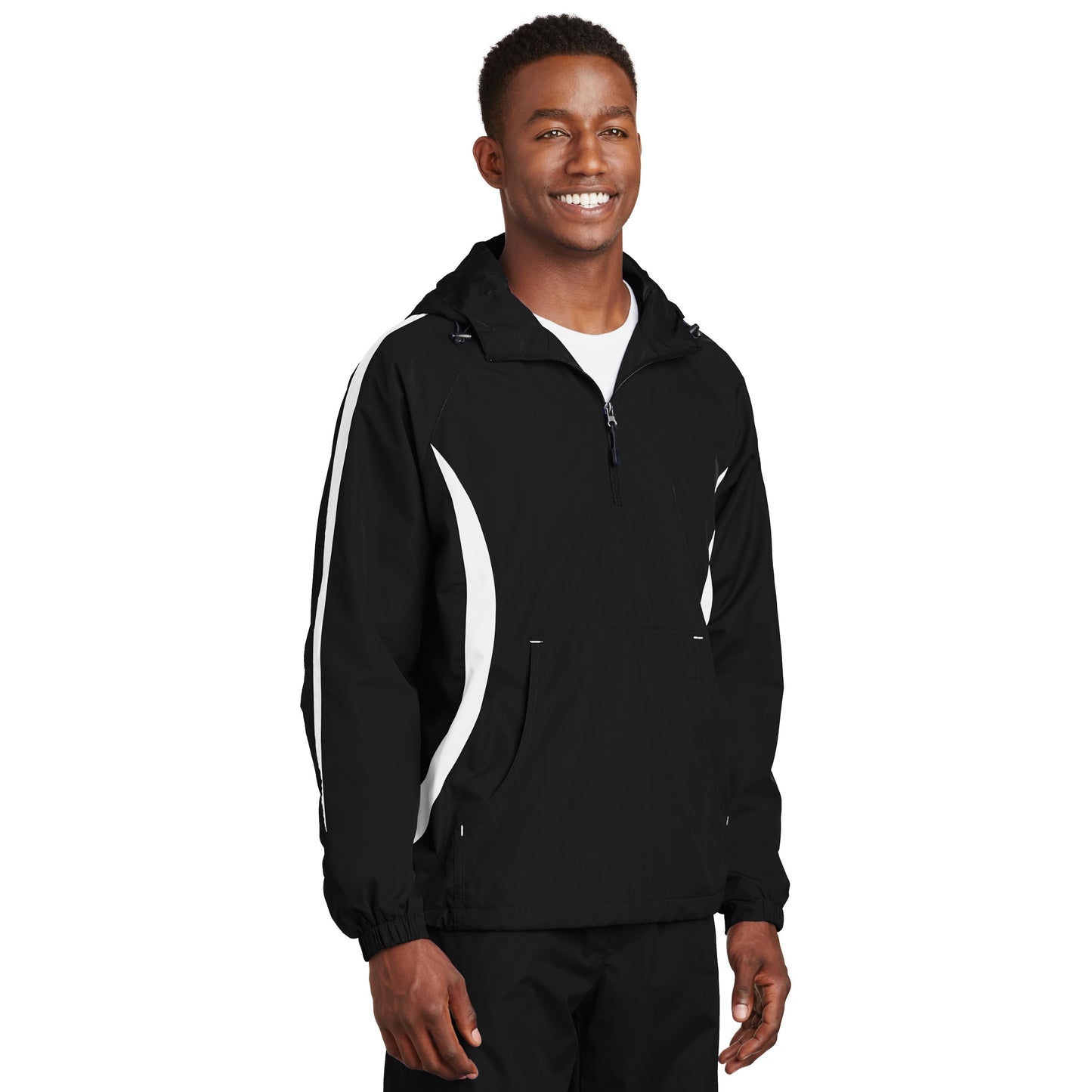 Black/White Anorak - Sport-Tek - Lightweight Style