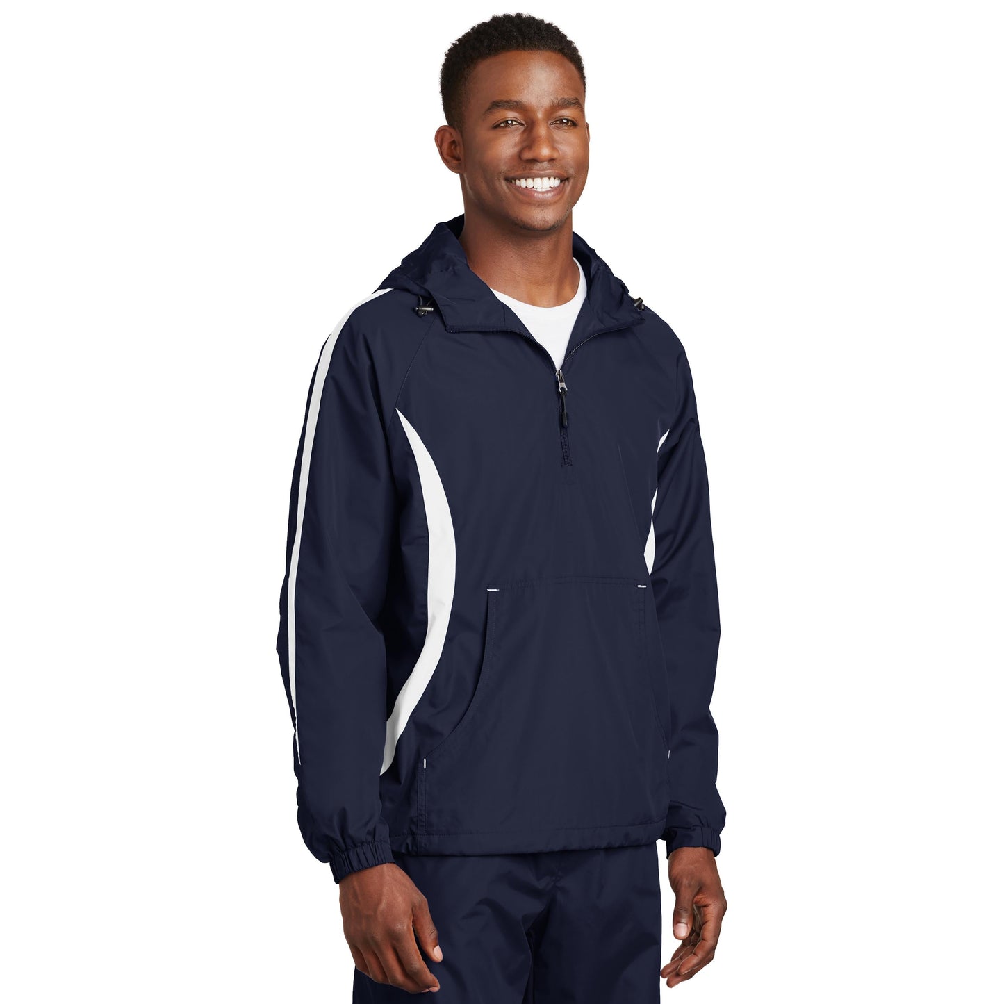Black/White Anorak - Sport-Tek - Lightweight Style