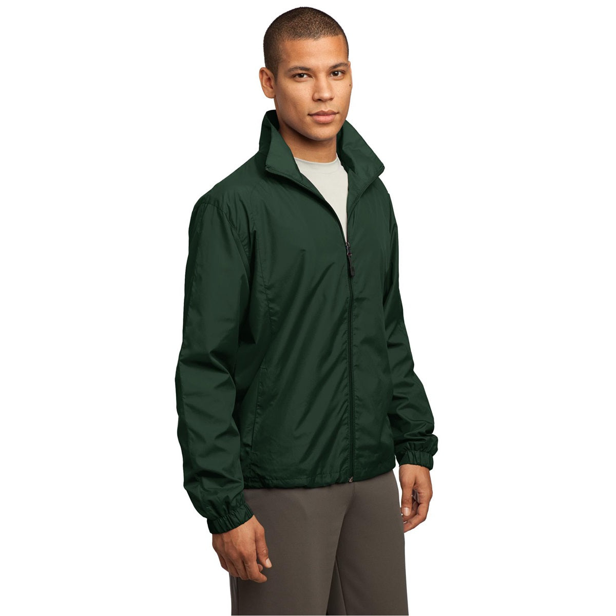 Black Windbreaker - Sport-Tek - Weather Resistant Design