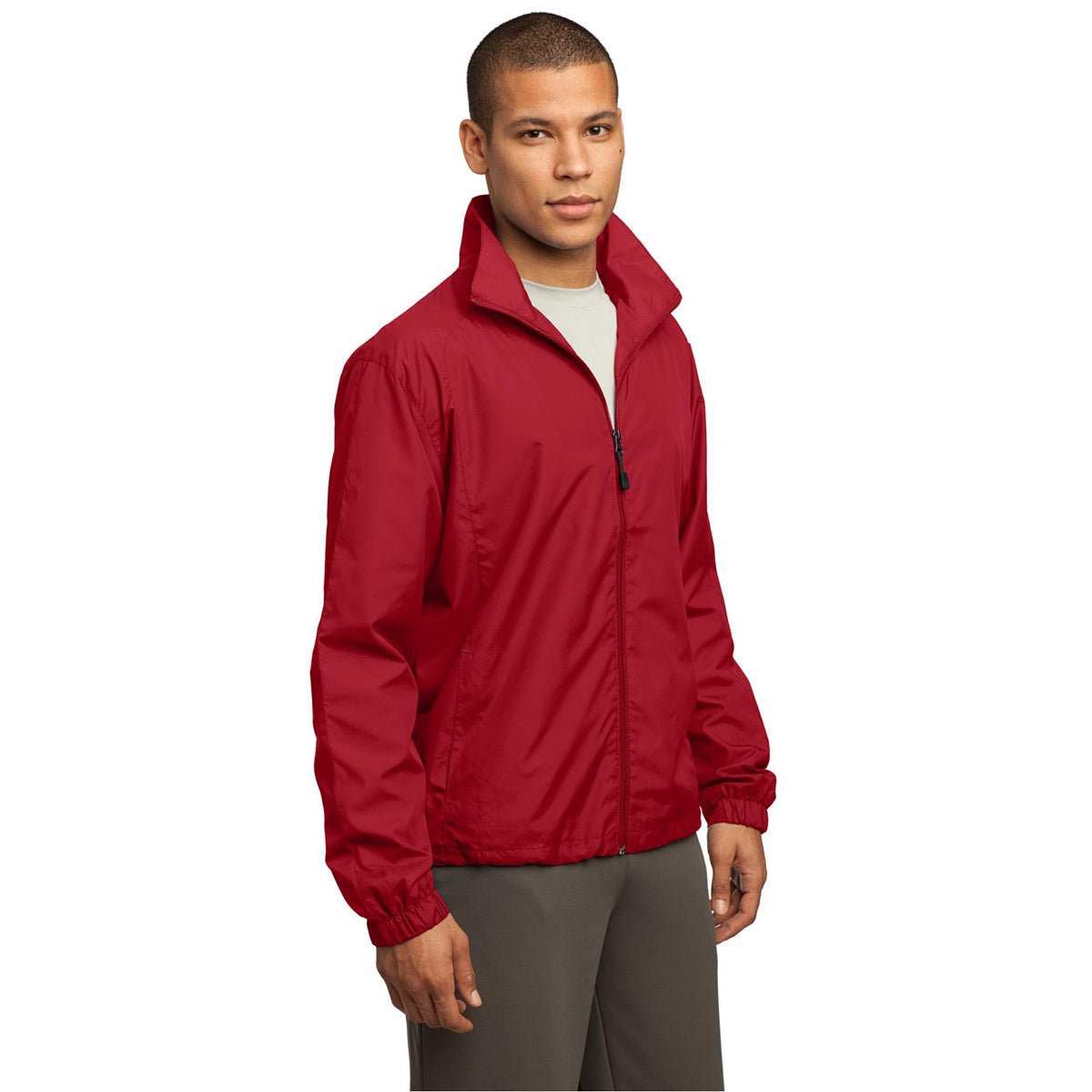 Black Windbreaker - Sport-Tek - Weather Resistant Design
