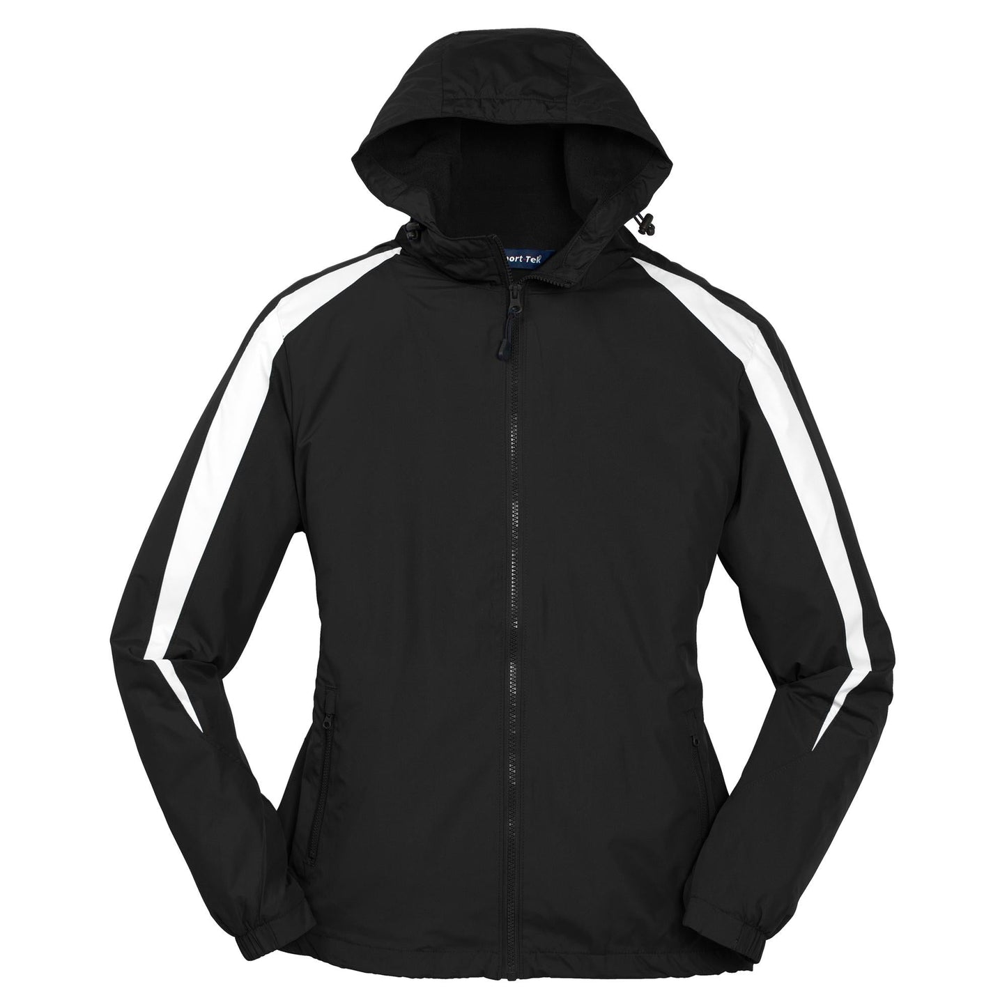 Black/White Jacket - Sport-Tek - Fleece-Lined Design
