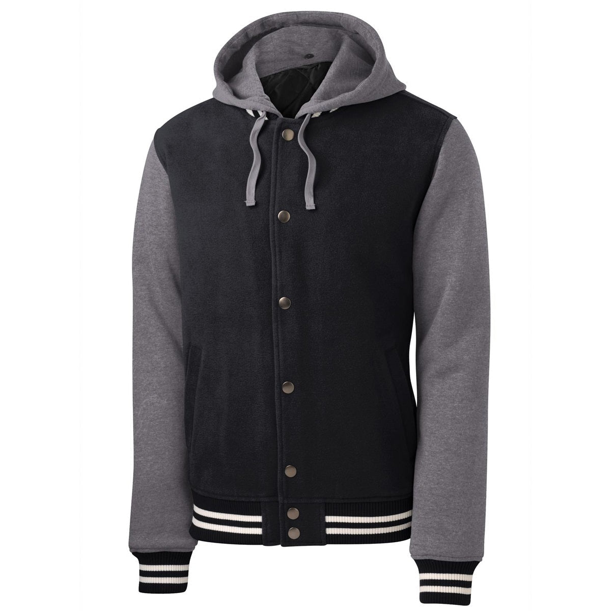 Black Vintage Heather Jacket - Sport-Tek - Cozy Insulated