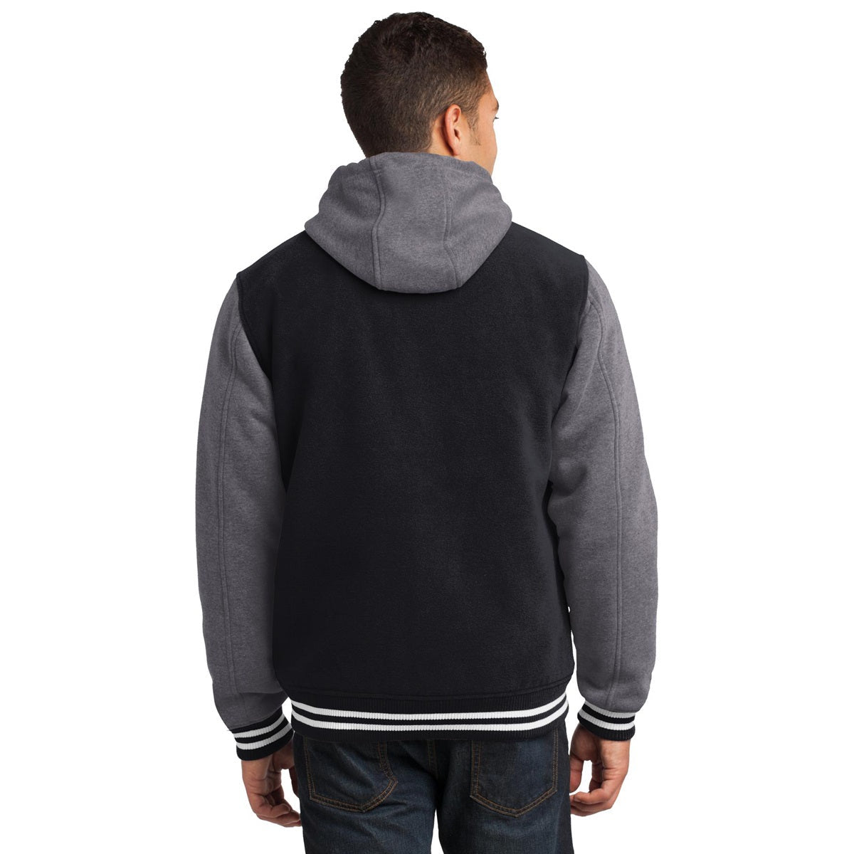 Black Vintage Heather Jacket - Sport-Tek - Cozy Insulated