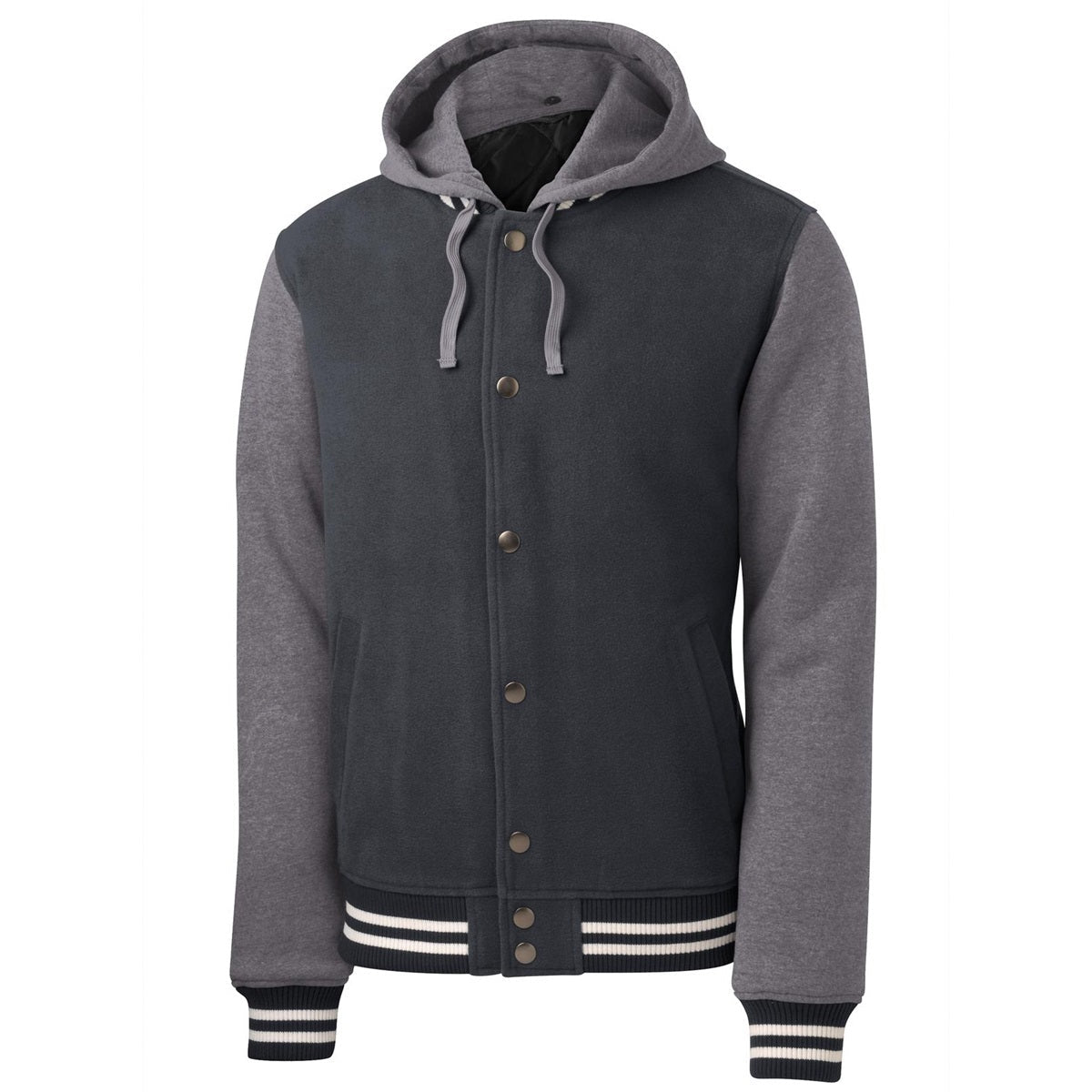 Black Vintage Heather Jacket - Sport-Tek - Cozy Insulated