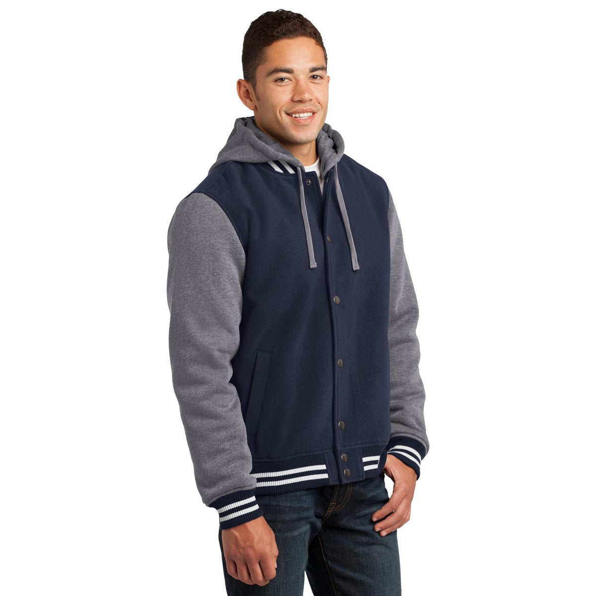 Black Vintage Heather Jacket - Sport-Tek - Cozy Insulated