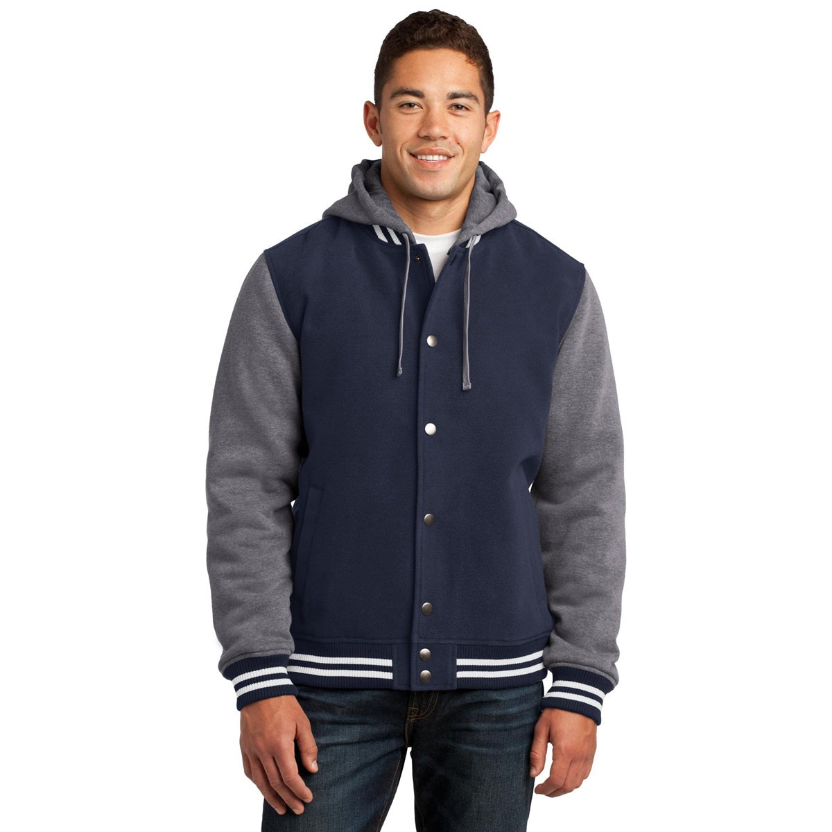 Black Vintage Heather Jacket - Sport-Tek - Cozy Insulated