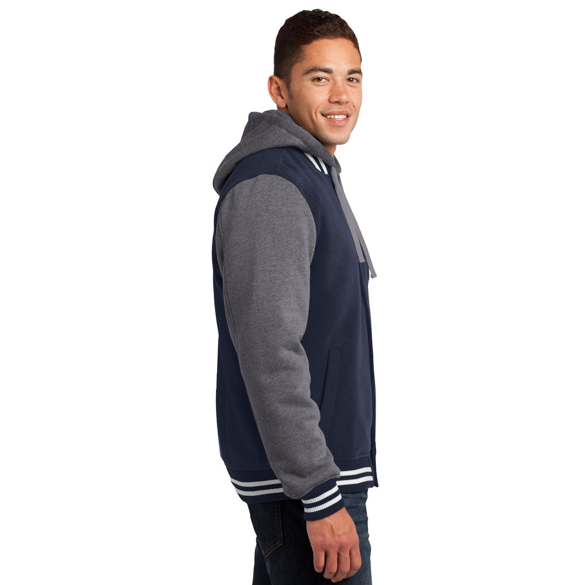 Black Vintage Heather Jacket - Sport-Tek - Cozy Insulated